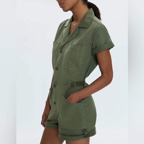 pistola Pants - Army Green Romper
